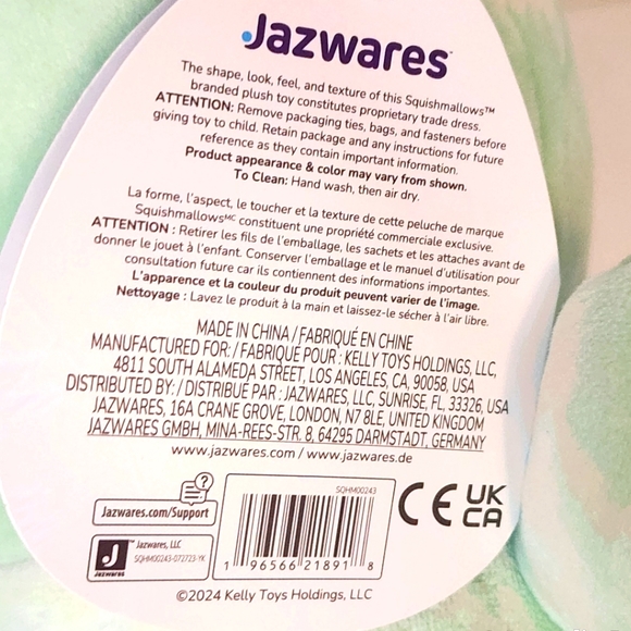 🎁 GAVE AS FREE GIFT W ORDER ❤️ FENRA 🐸 Green Frog w/Crown HugMee Squishmallow - Picture 7 of 8